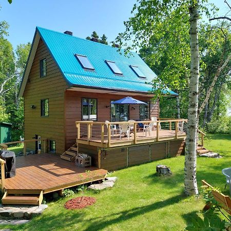 Villa La Nef Bleue Tadoussac Esterno foto