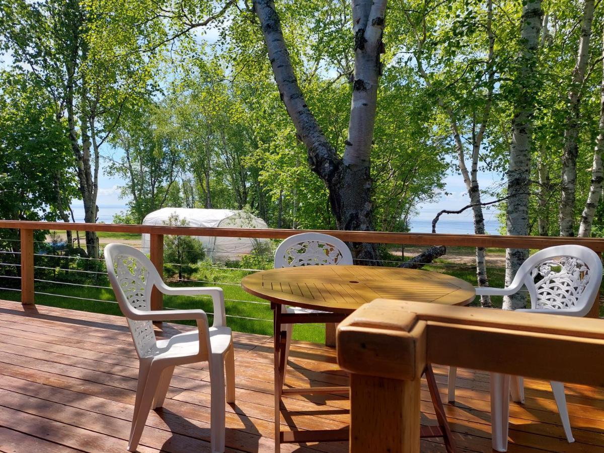 Villa La Nef Bleue Tadoussac Esterno foto