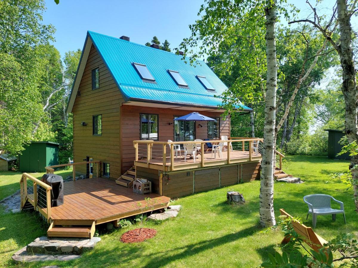 Villa La Nef Bleue Tadoussac Esterno foto