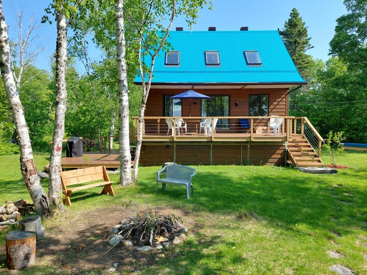Villa La Nef Bleue Tadoussac Esterno foto